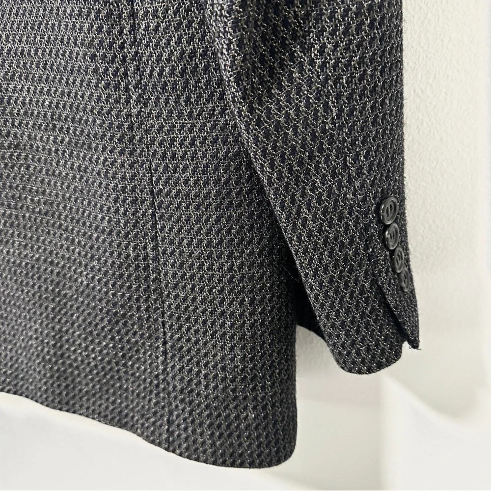 Perry Ellis Portfolio Gray Wool Blend Sport Coat Jacket Men’s Size 42S Office